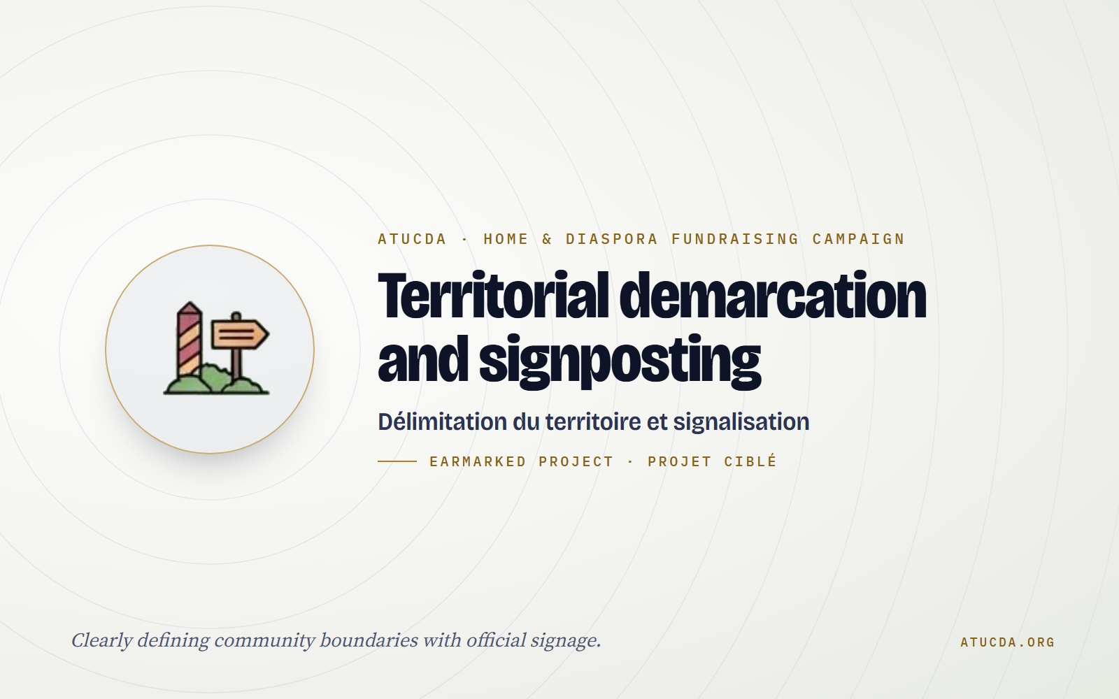 Territorial demarcation and signposting